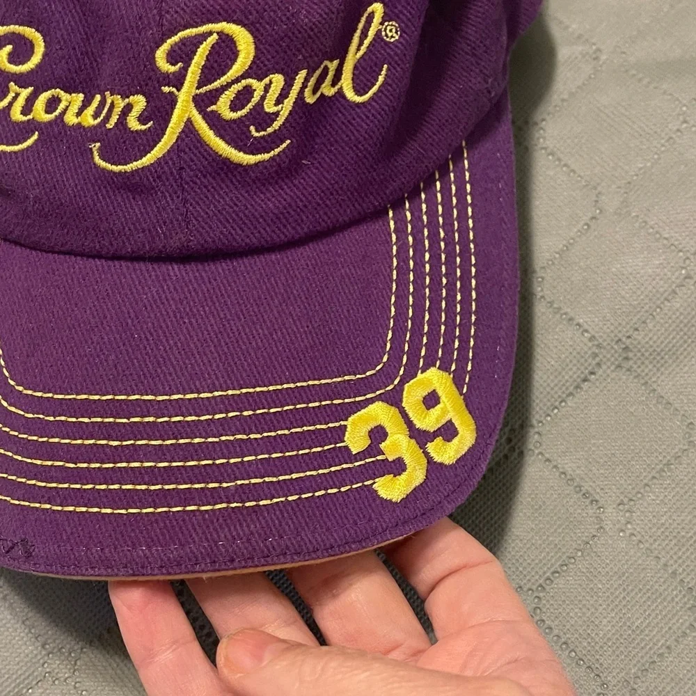 Tangerine Purple and Yellow Hat Crown Royal